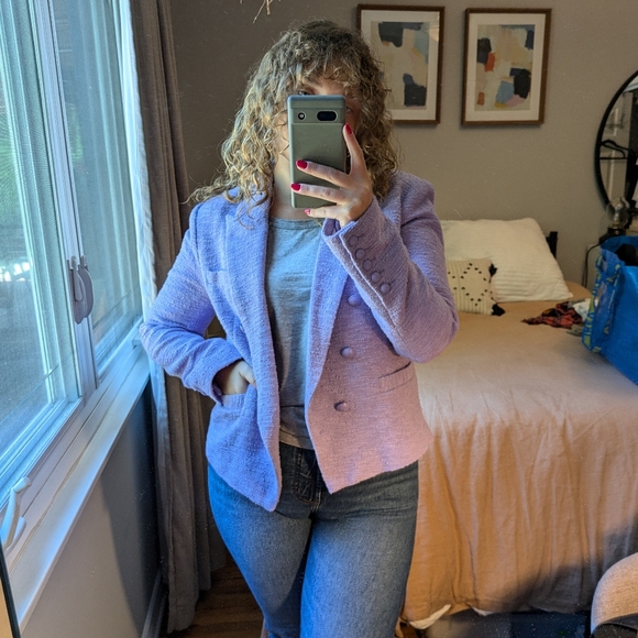 L'Agence Brooke Double-Breasted Crop Blazer - Picture 5 of 14